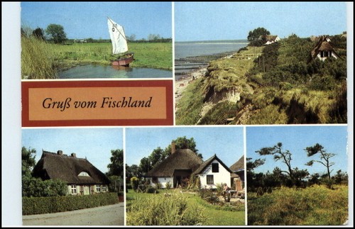 Ddr postkarte fischland - ddr,