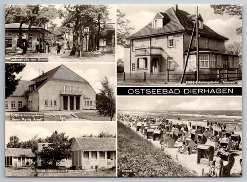 Postkarte ostseebad dierhagen - ostseebad,